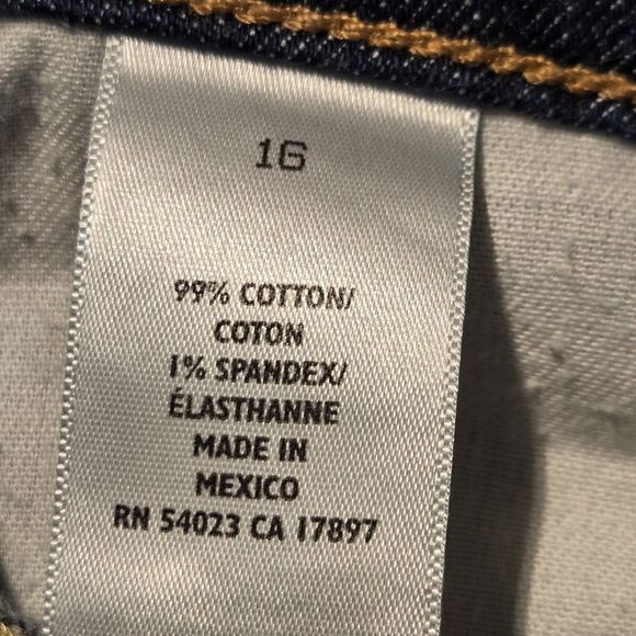 Old Navy Women's Size 16 Lowest Rise Flare Leg Dark Wash - Picture 6 of 7